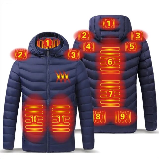 Multifunctionele heren thermostaatjas, ideaal voor werk of vrije tijd in de winterkou.