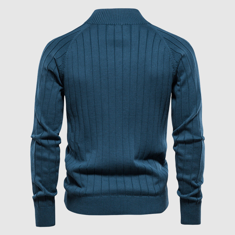 Heren vest met volledige ritssluiting en tijdloos design, perfect voor casual comfort en stijl.