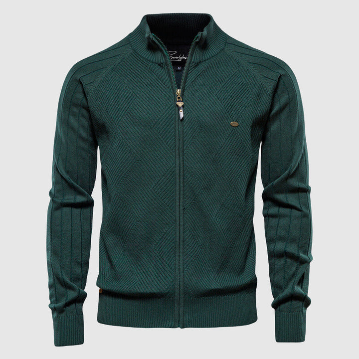 Casual herenvest met rits, regular fit en hoog comfort, ideaal als veelzijdige bovenkleding.
