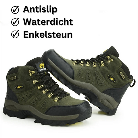 Duurzame hiking schoenen voor heren met comfortabele pasvorm en robuuste grip voor all-terrain wandelen.