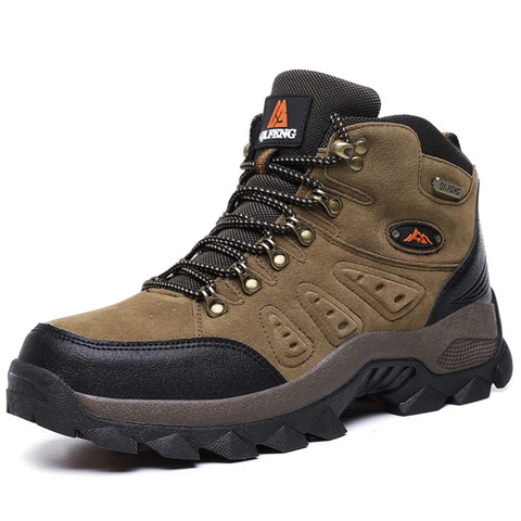 Robuuste all-terrain wandelschoenen voor heren; waterafstotend, met superieure grip voor lange afstanden.