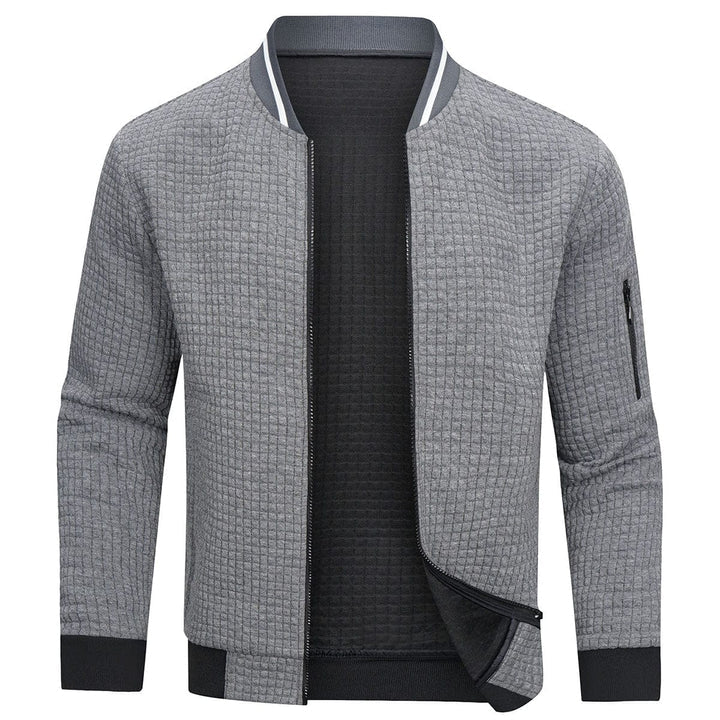 Stijlvol heren vest jas, perfect als casual buitenjas. Warme herenmode voor koude dagen en lente.