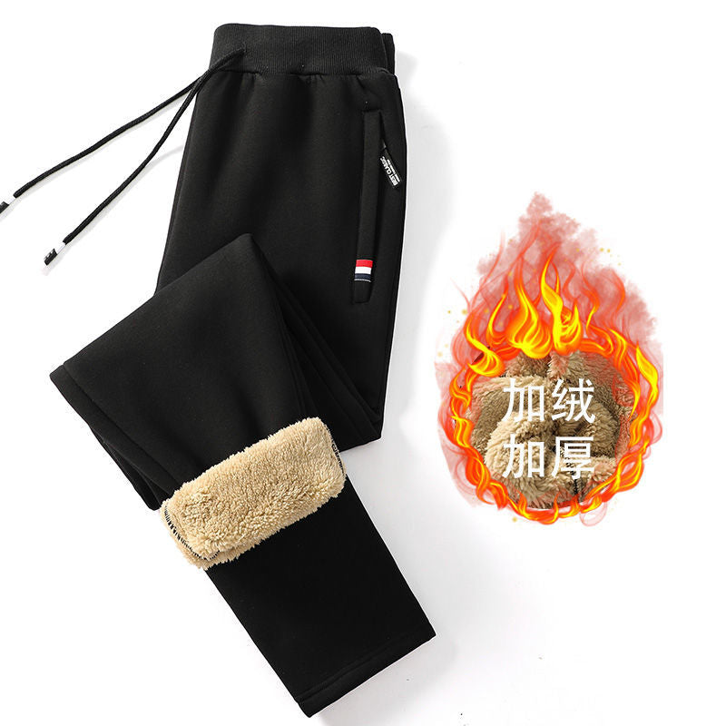 Man draagt een warme heren thermobroek, ideaal voor zowel binnen als buiten in de winter.
