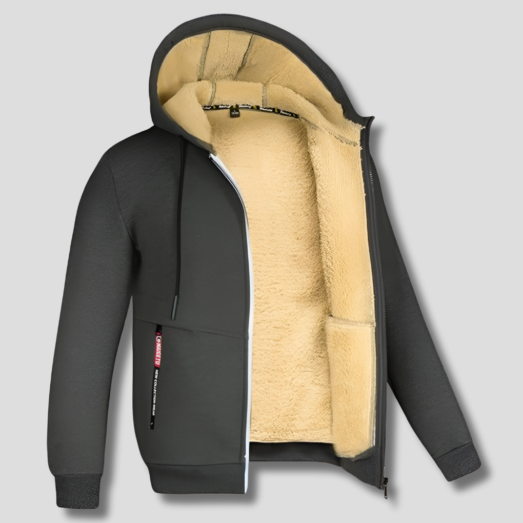Heren warme winter trui met comfortabele voering, perfect voor koude dagen. Essentiële casual heren mode.