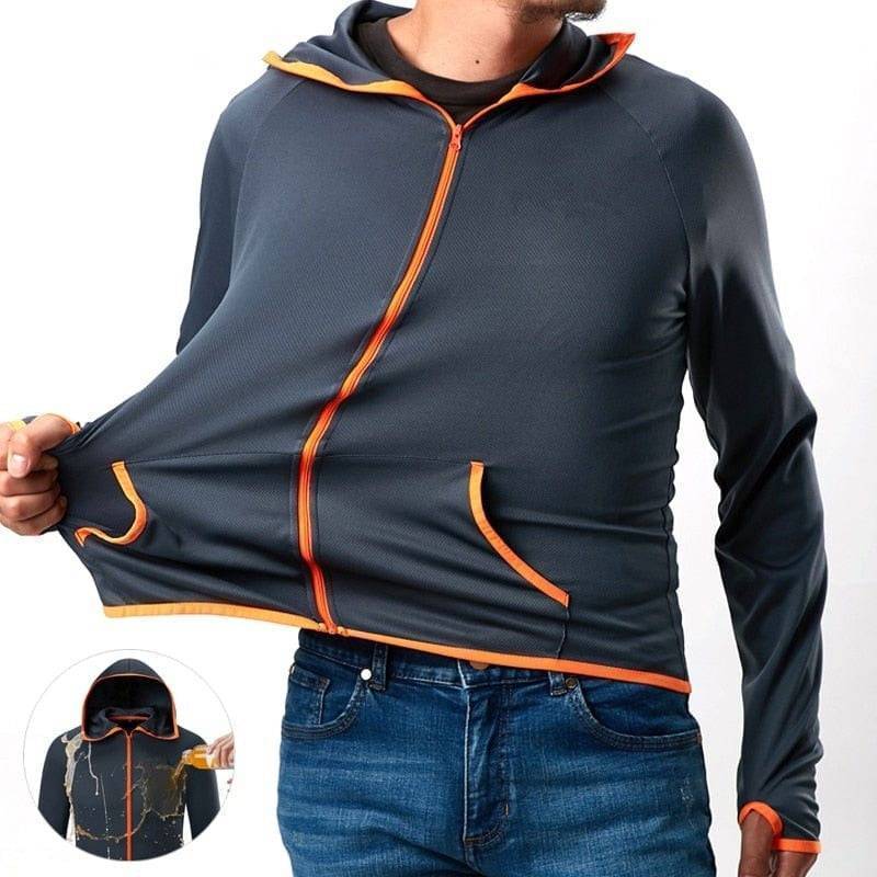 Heren waterafstotende winddichte outdoorjas Tobias, perfect voor wandelen en actieve buitenactiviteiten.