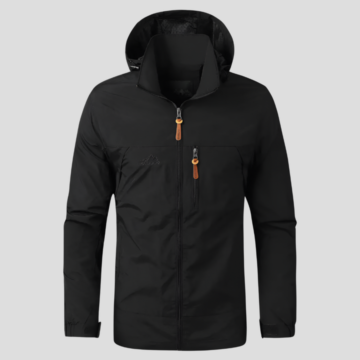 Lichtgewicht heren regenjas, waterdicht en winddicht; ademend buitenkleding, ideaal voor sport en trekking.