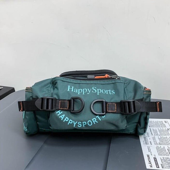 Waterdichte heren reistas, robuust nylon, ideaal voor avontuurlijke reizen.