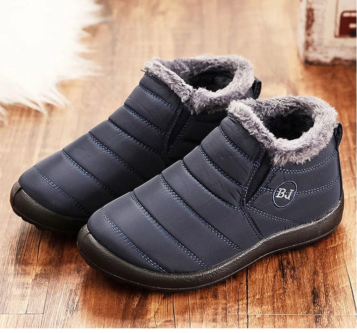 Waterdichte slip-on herenschoenen, gemakkelijk aan en uit, warme winter comfort instapper.