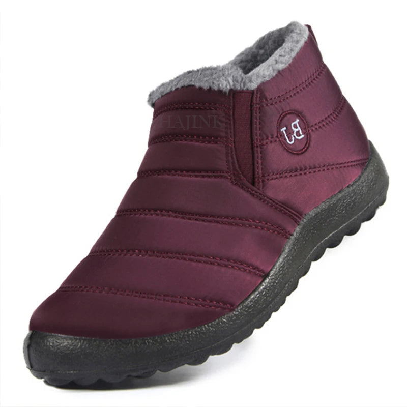 Waterdichte heren slip-on schoenen, houden voeten droog en warm, essentiële winter comfort.