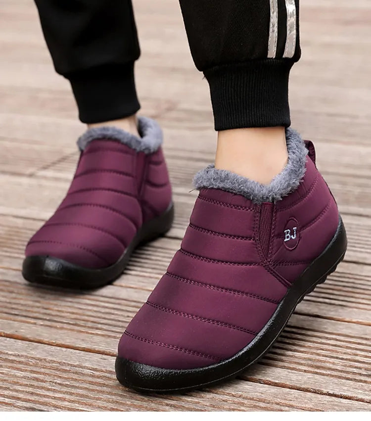 Droge en warme voeten met deze waterdichte heren winter instappers, ultiem comfort.