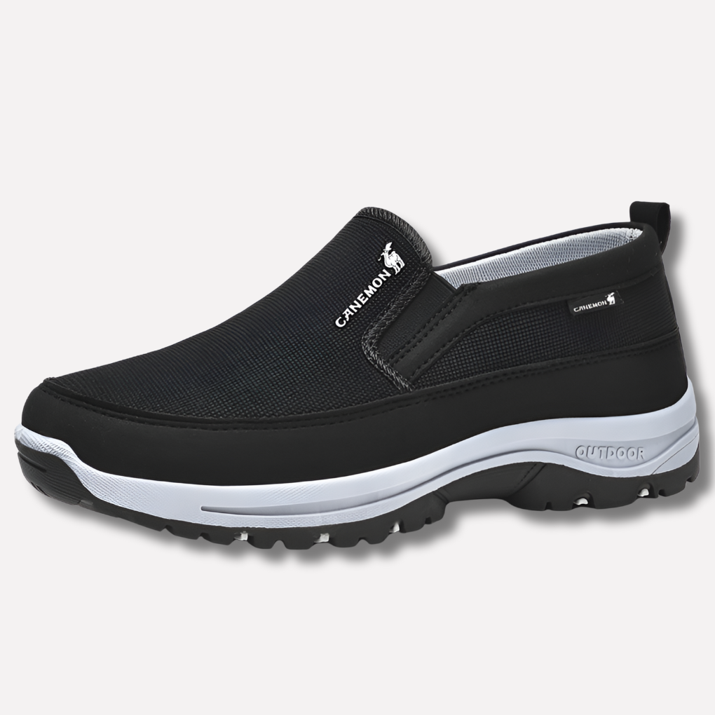 Heren waterdichte orthopedische schoenen, ideaal voor comfortabel wandelen in alle weersomstandigheden.