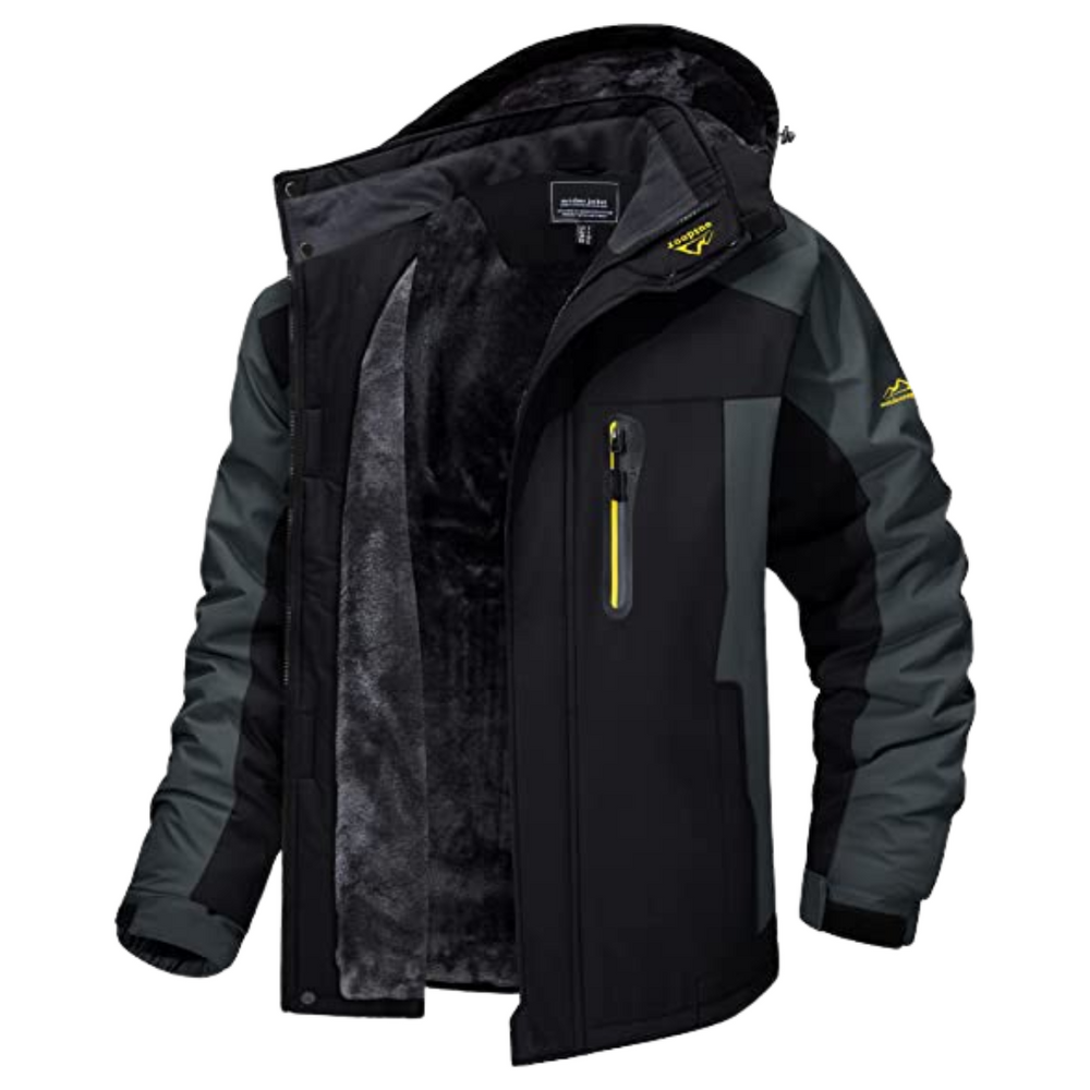 Heren wind- & waterdichte outdoorjas, ideaal voor wandelen, fietsen en buitensport. Perfect voor elk weer.