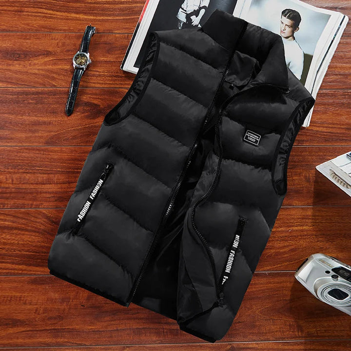 Heren winter bodywarmer, stijlvol en extra warm, perfect voor koude dagen.