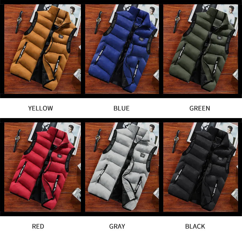 Heren wintervest in grote maten, extra warm en stijlvol, voor optimaal comfort.