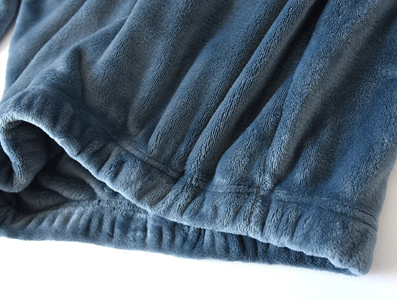Warme en zachte heren pyjama set, essentiële winter loungewear voor mannen.
