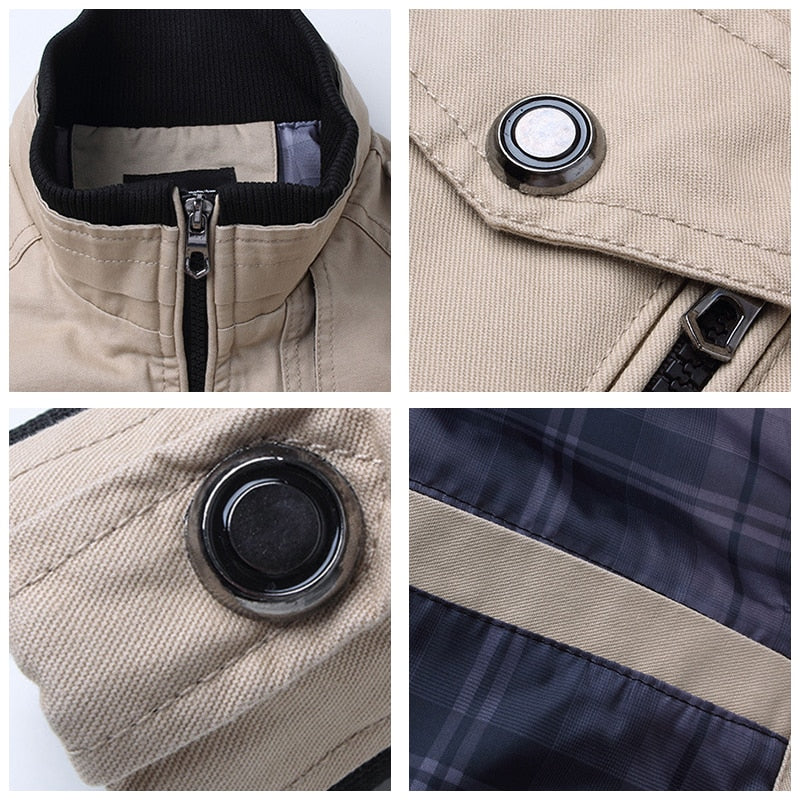 Slim fit armyjack voor heren. Casual, multifunctionele winterjas, perfect voor de modebewuste man.