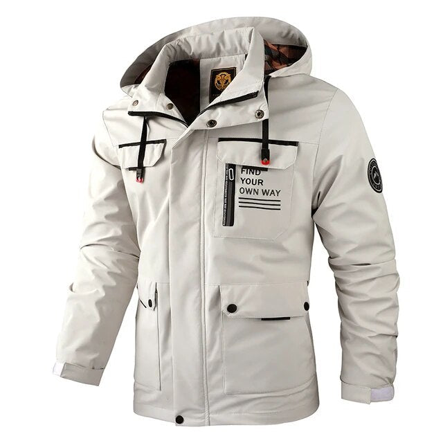 Duurzame heren winterparka, wind- & waterafstotend, met capuchon.