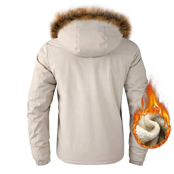 Warme heren winterparka, stijlvol design, perfect voor dagelijks gebruik.