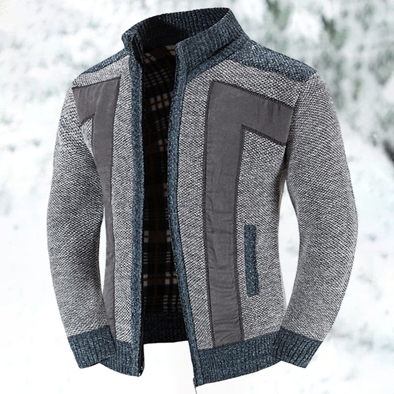 Comfortabel wollen herenvest met rits. Perfect voor laagjes; warm, stijlvol en veelzijdig.