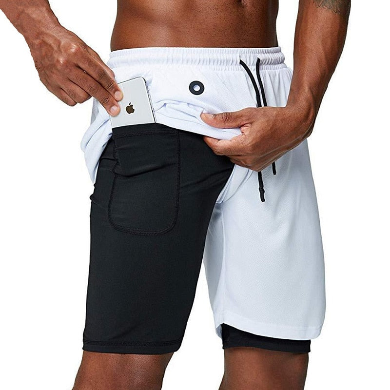 Compressie heren hardloopbroek, X-Fit voor verbeterde spierondersteuning.