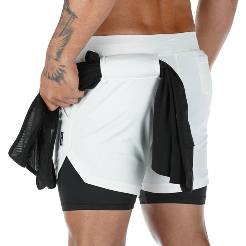 Heren sportkleding set: X-Fit hardloopbroek en functioneel running shirt.
