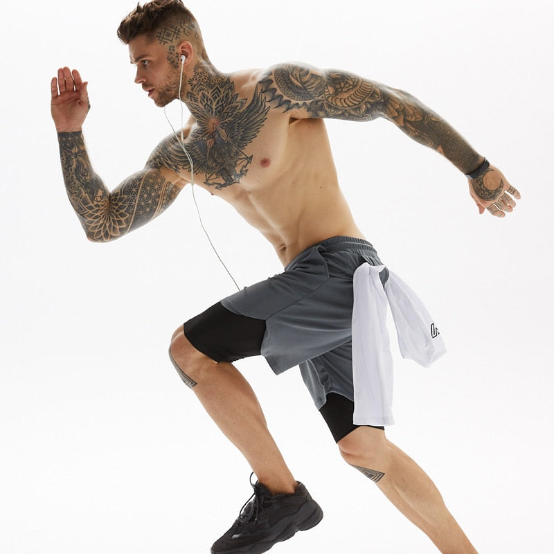 Comfortabele heren hardloopbroek, X-Fit model, perfect voor running en fitness.