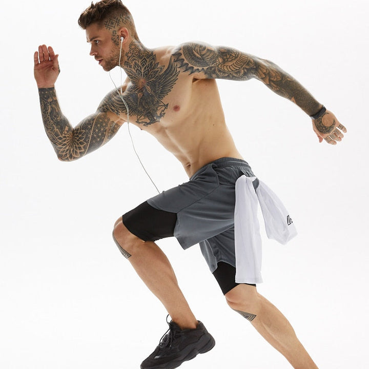 Comfortabele heren hardloopbroek, X-Fit model, perfect voor running en fitness.