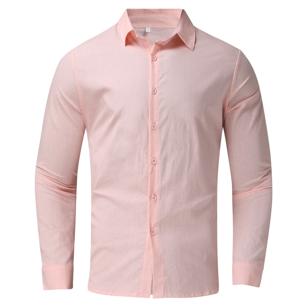 Ontspannen heren zomerhemd met lange mouwen en comfortabele oversized pasvorm, ideaal voor casual zomerkleding.
