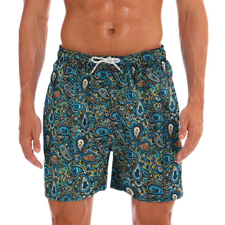 Heren zwemshort Milo met vrolijke print en comfortabele pasvorm, ideaal voor strand en zwembad.