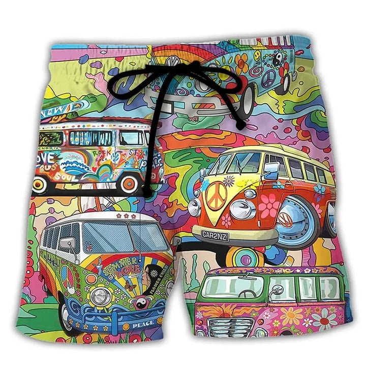 Heren zwemshort NovaBay met unieke graffiti print, ideaal als zwemkleding en strandkleding.