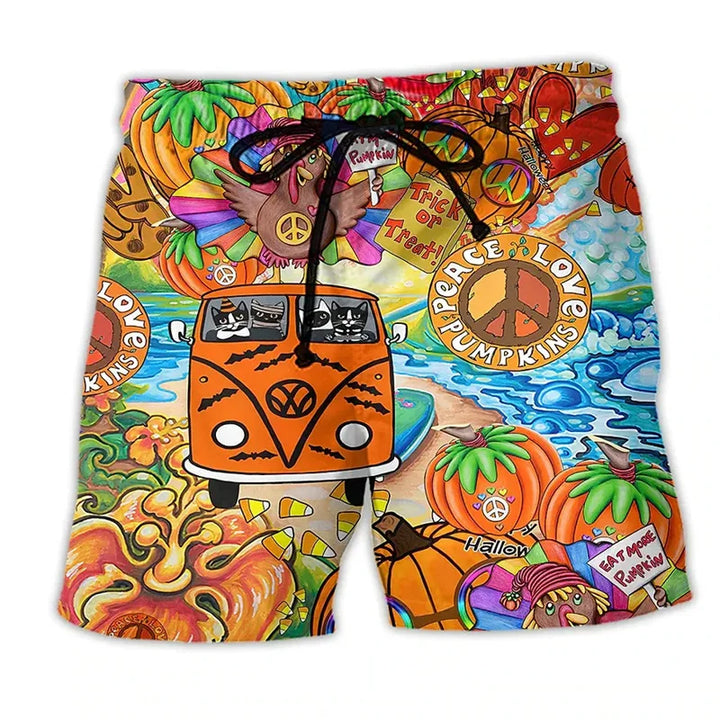 Trendy NovaBay zwemshort voor heren met levendige graffiti print. Comfortabele en unieke zwemkleding.