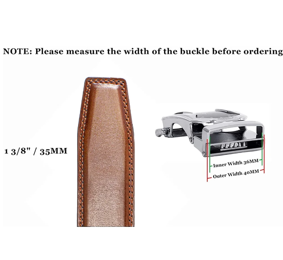 Stijlvolle herenriem met automatische gesp, perfect voor zowel casual als formeel gebruik.