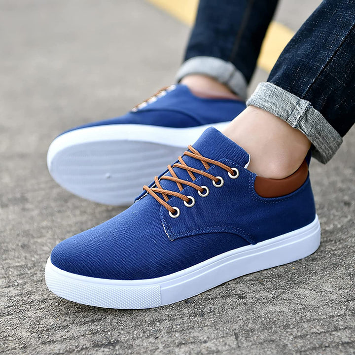 Sportieve David herensneakers met een duurzame witte zool, ideaal voor een actieve levensstijl.