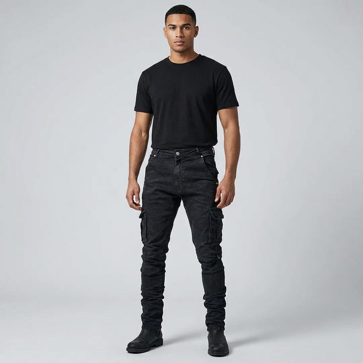Heren premium stretch jeans Lucas, comfortabel en flexibel. Ideaal voor moderne, casual herenmode.
