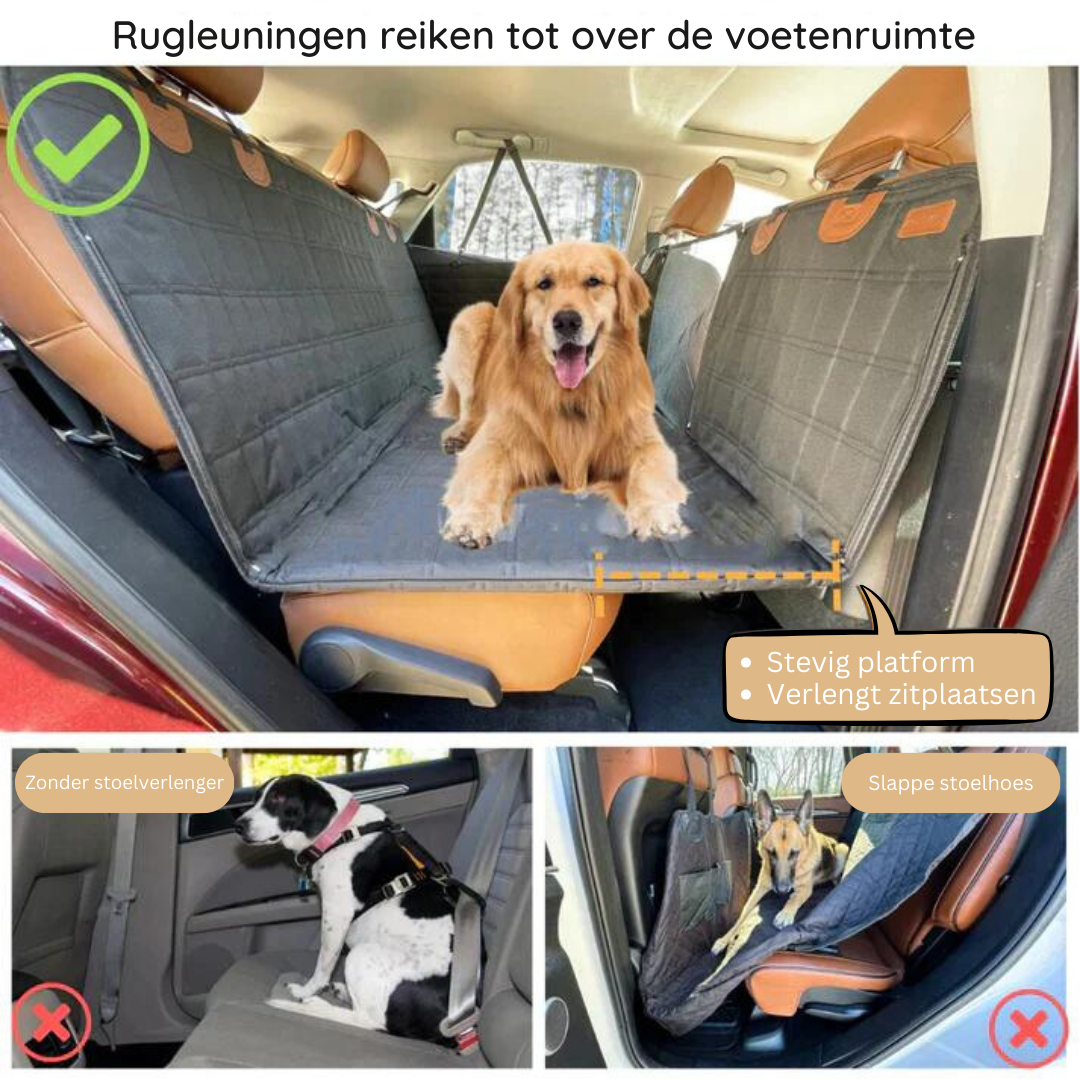 Auto bescherming met deze honden autostoel; waterdicht en comfortabel voor alle huisdier reizen.