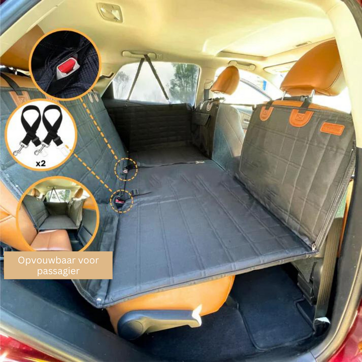 Luxe honden autostoel met traagschuim voor maximaal comfort, veilige reis voor je hond in de auto.