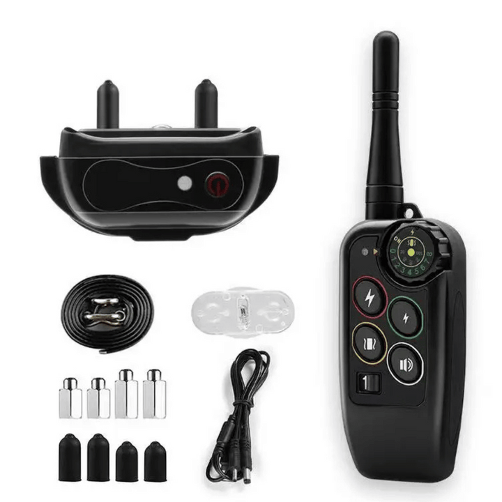Complete trainingsset voor pups en jonge honden: waterdichte E-collar met 1000m bereik afstandsbediening.