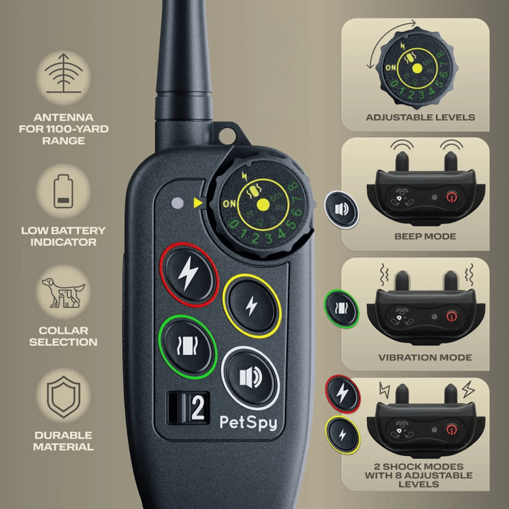 Effectieve E-collar voor hondentraining, verbetert gehoorzaamheid met veilige langeafstand correcties voor uw huisdier.