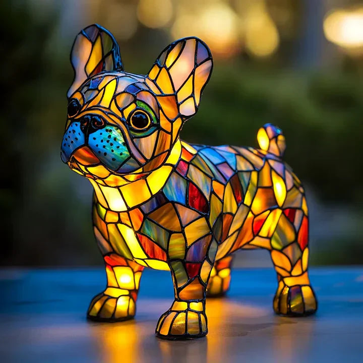 Hondenlamp Lumidog, handgemaakte tafellamp, sfeervolle verlichting voor interieur.