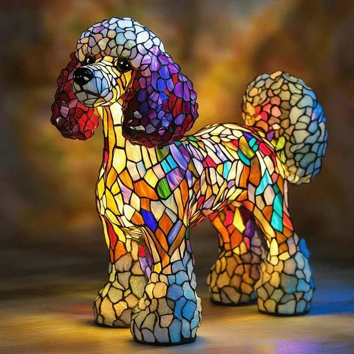 Hondenlamp Lumidog, charmante tafellamp, handgemaakt voor een gezellige sfeer.