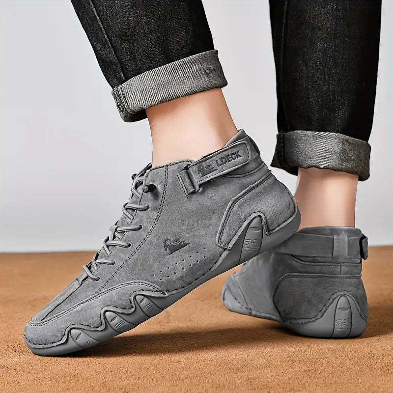 Stijlvolle Hoymans Adriel wandelschoenen in groen, waterdicht en duurzaam kunstleer.