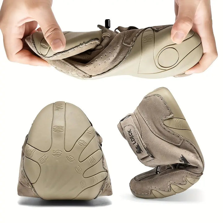 Zwarte waterdichte Hoymans Adriel herenschoenen, casual mode voor comfort en bescherming.