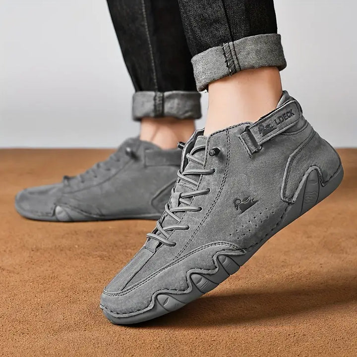 Khaki waterdichte herenschoenen Adriel, comfortabel en trendy voor casual mode.