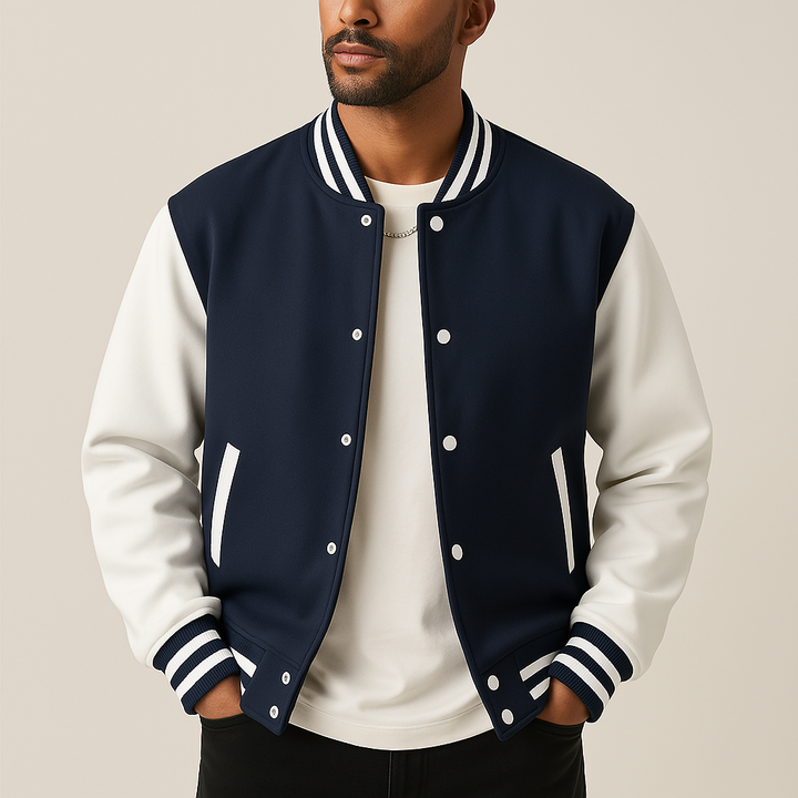 Hoymans heren comfortabel baseballjack. Ideaal als sportief of casual overgangsjas.