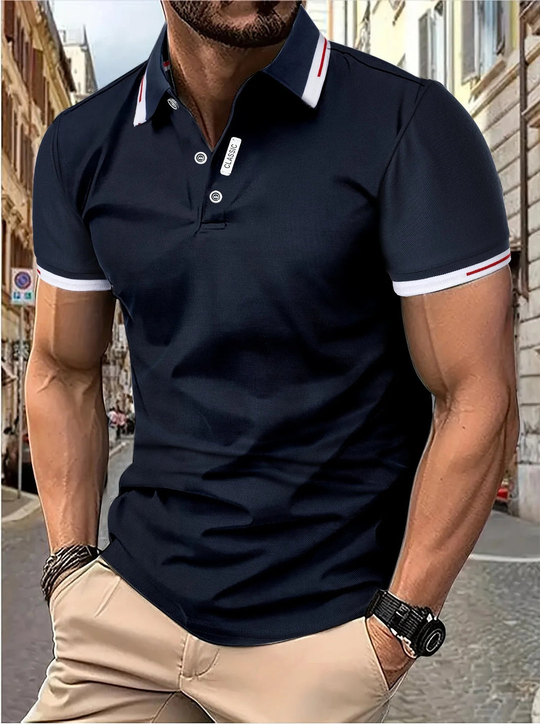 Hoymans herenmode: stijlvol en comfortabel polo shirt met korte mouwen voor elke man.