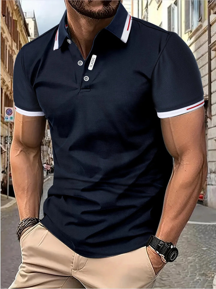 Hoymans herenmode: stijlvol en comfortabel polo shirt met korte mouwen voor elke man.