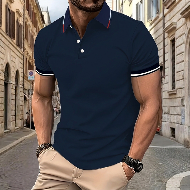 Hoymans heren polo shirt, comfortabel, stijlvol en veelzijdig voor casual en semi-formeel gebruik.