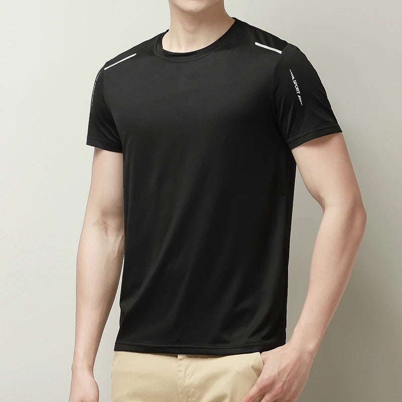 Hoymans heren sport T-shirt, sneldrogend en ademend, perfect voor training, fitness en actieve zomerdagen.