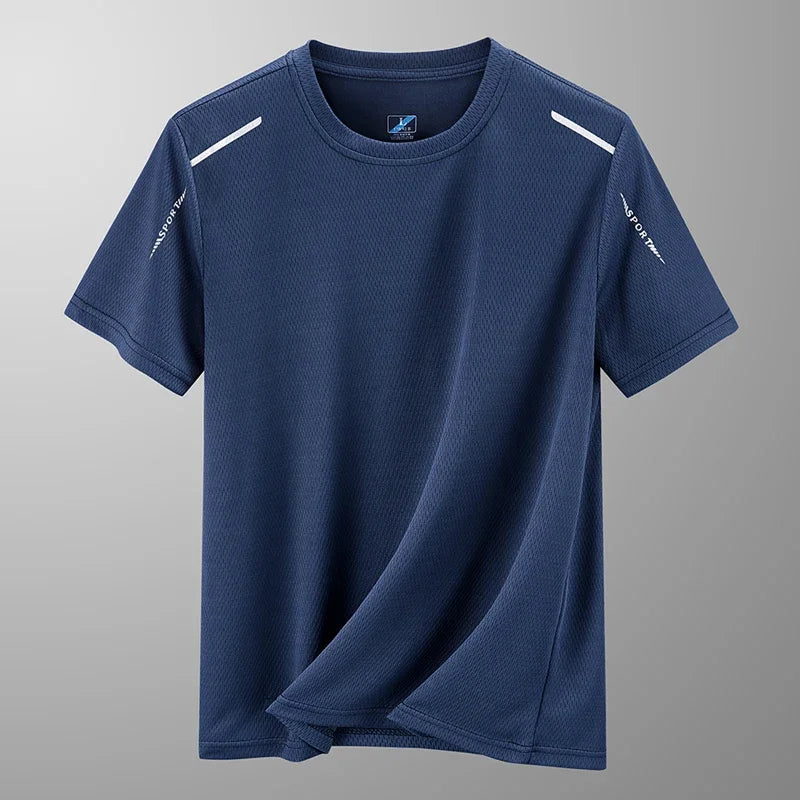 Heren T-shirt van ademend materiaal, sneldrogend en lichtgewicht, perfect voor intensieve workouts.