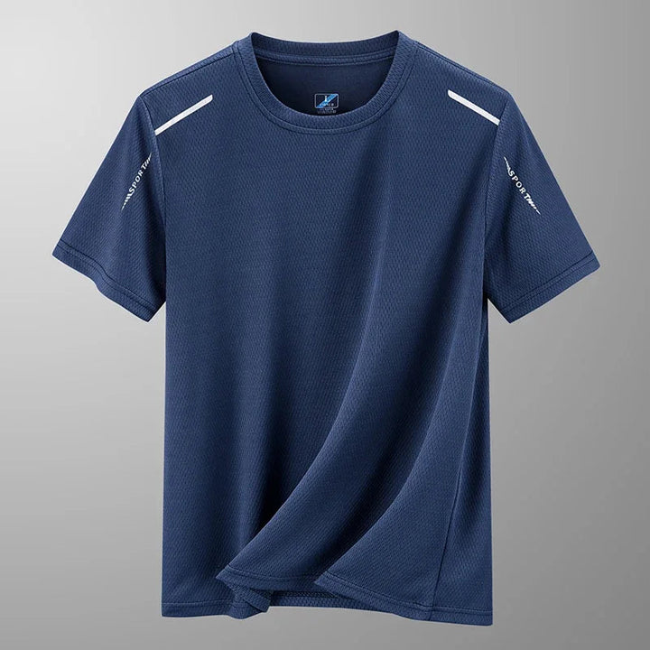 Heren T-shirt van ademend materiaal, sneldrogend en lichtgewicht, perfect voor intensieve workouts.